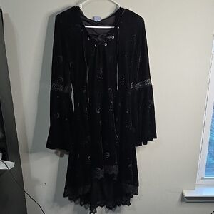 Spirit Halloween Hooded Celestial Witch Dress/robe Costume